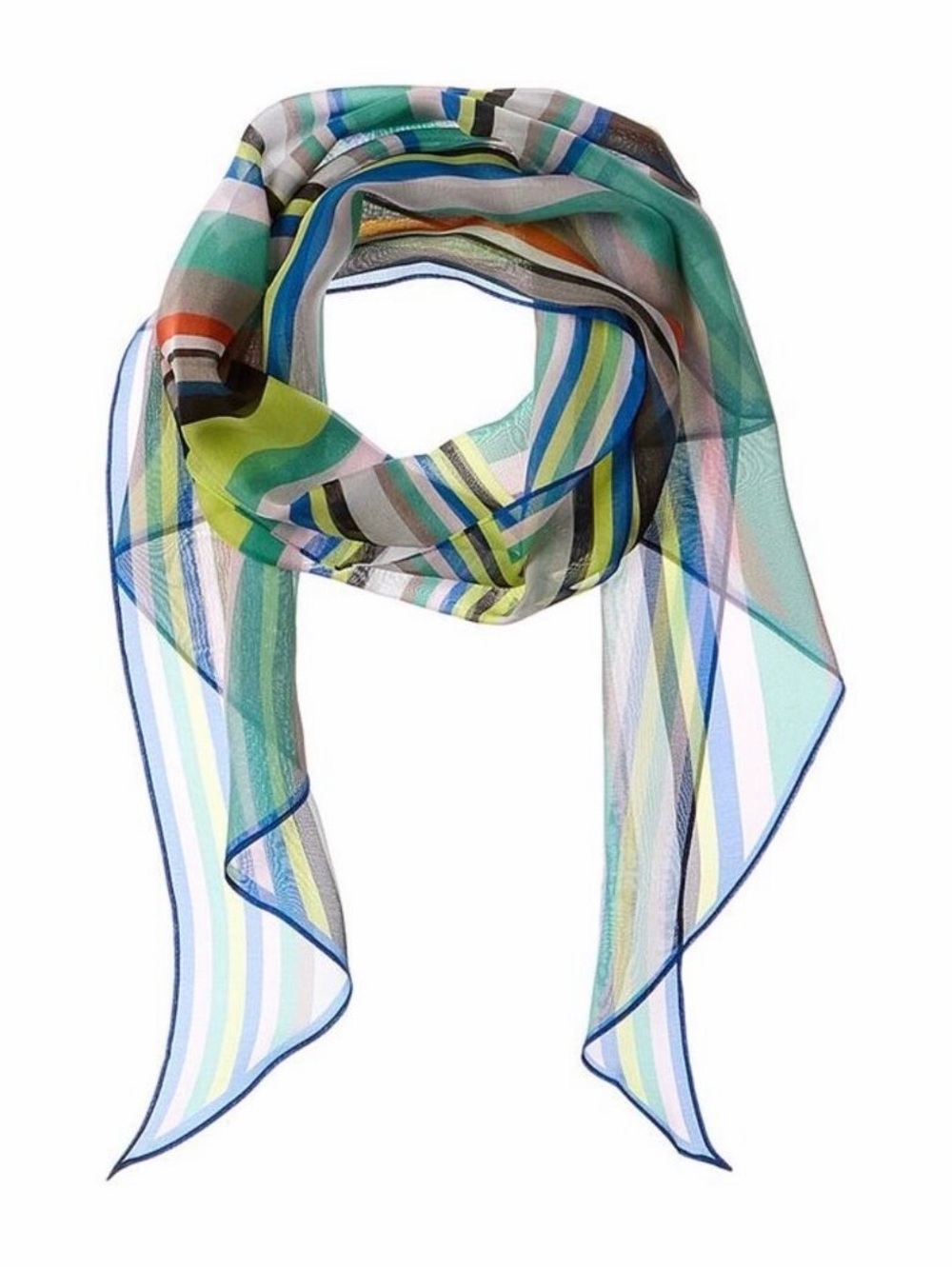 Cabi Baseline Scarf, multi-color green/yellow/red etc